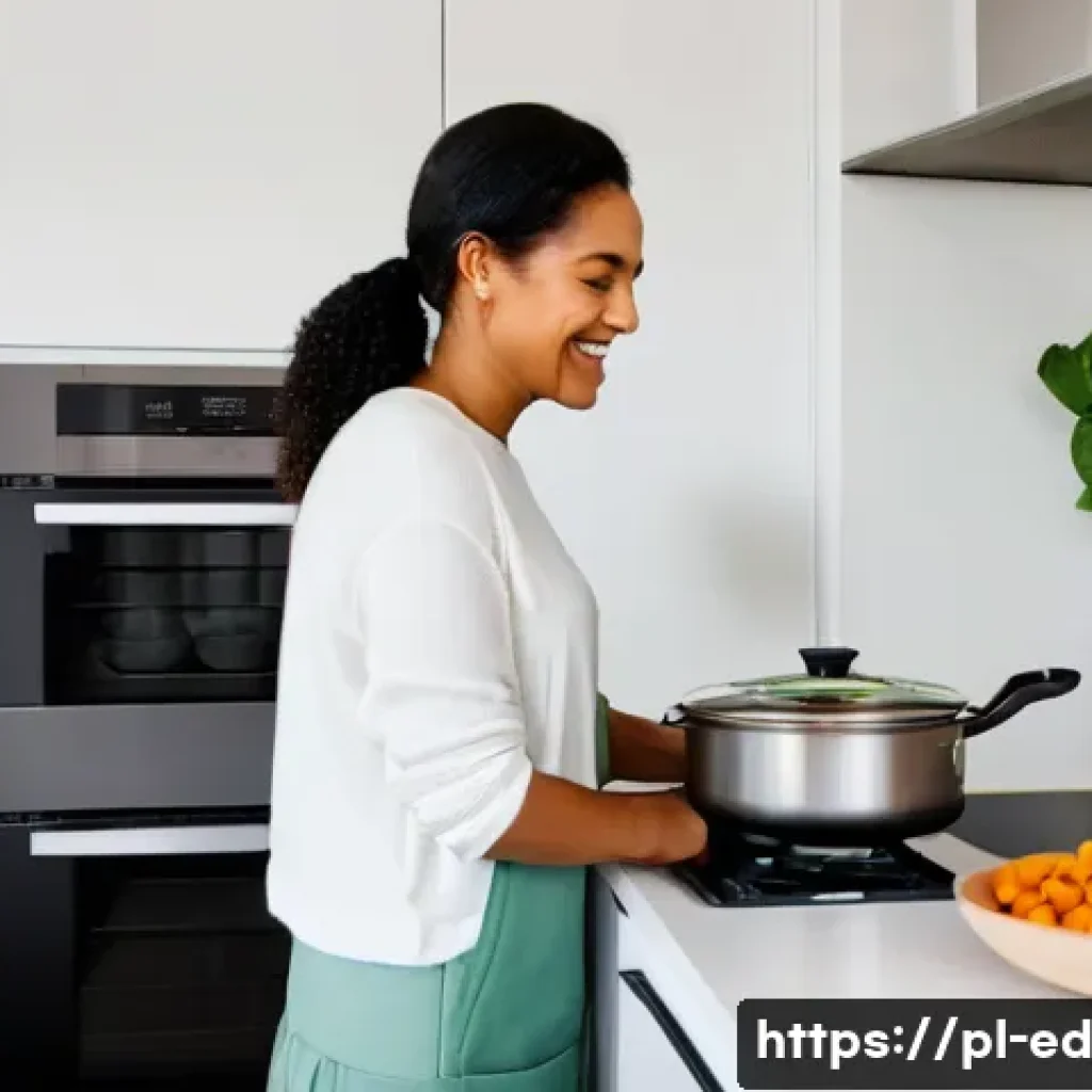 고단백 채소 중심 한 그릇 식사 레시피 - A cozy kitchen scene with soft, inviting lighting. A person, fully clothed in comfortable, everyday ...