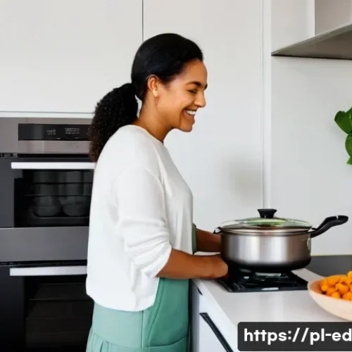 고단백 채소 중심 한 그릇 식사 레시피 - A cozy kitchen scene with soft, inviting lighting. A person, fully clothed in comfortable, everyday ...