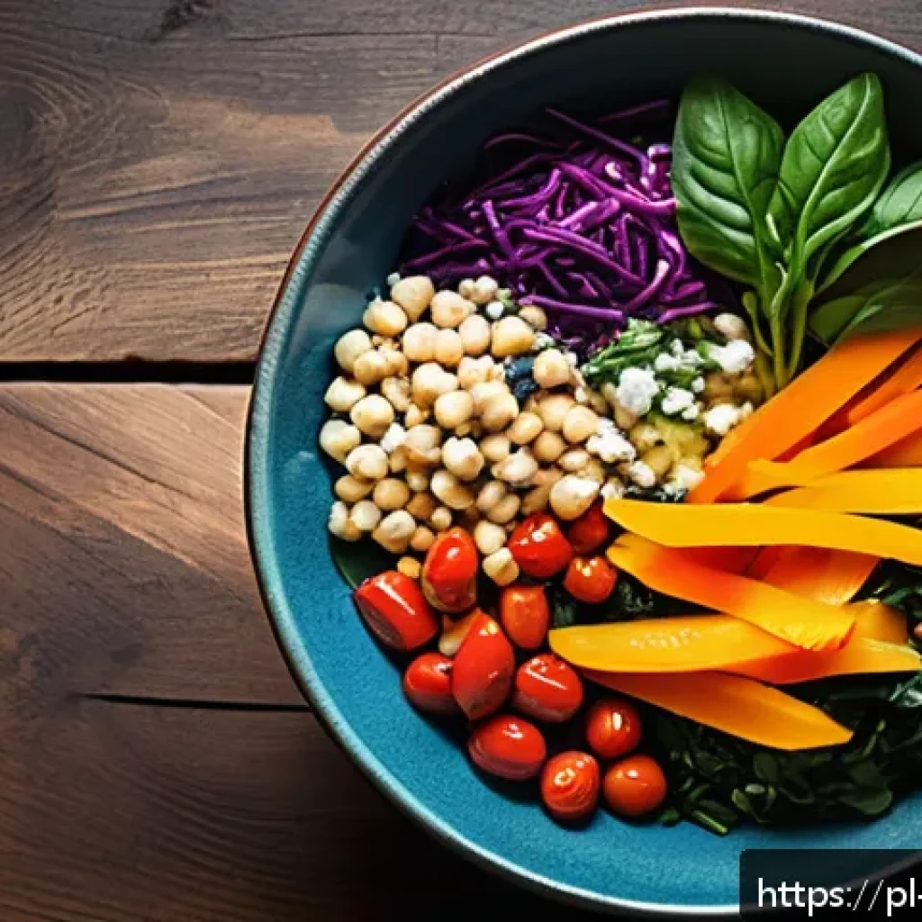 채소 중심 한 그릇 식사로 쉽게 만드는 건강식 - A vibrant vegetable bowl featuring a mix of fresh leafy greens like spinach and kale, colorful raw v...